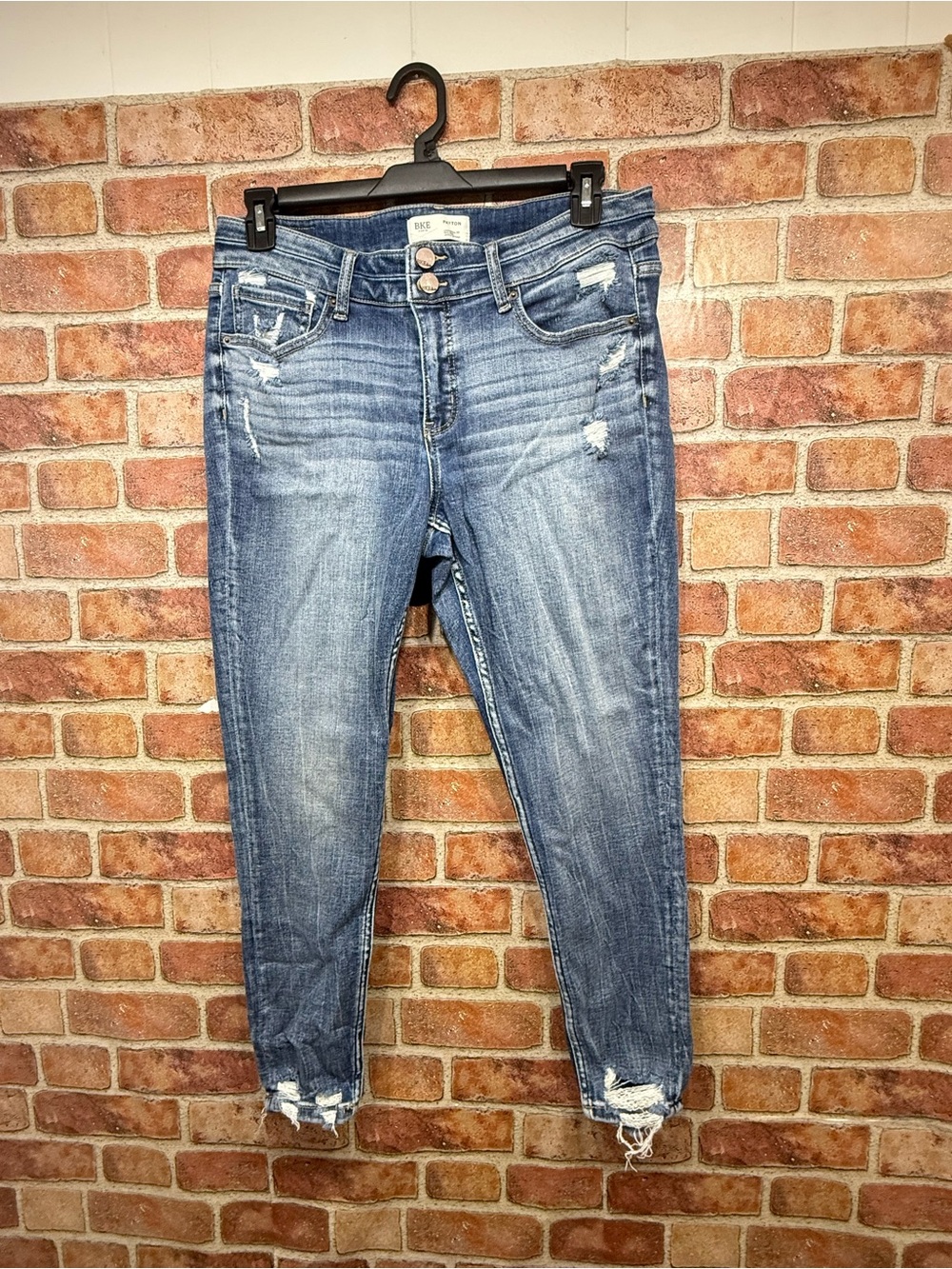 BKE Payton Y2K Americana distressed skinny jean by Buckle